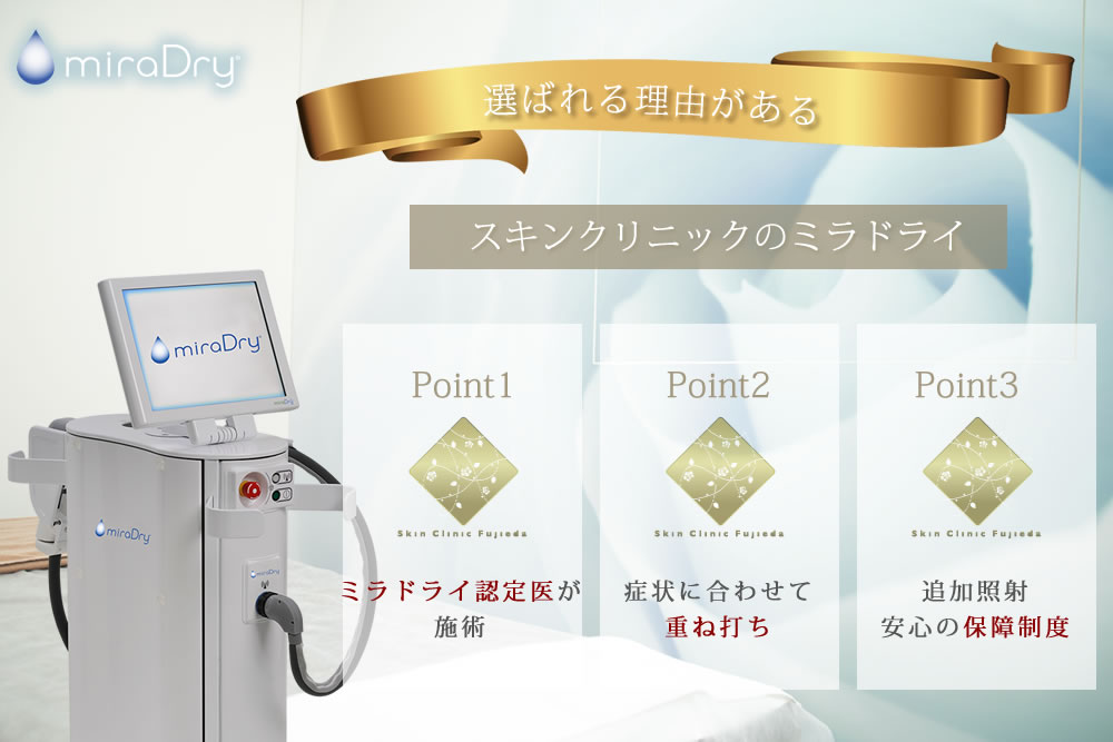 ミラドライのポイント